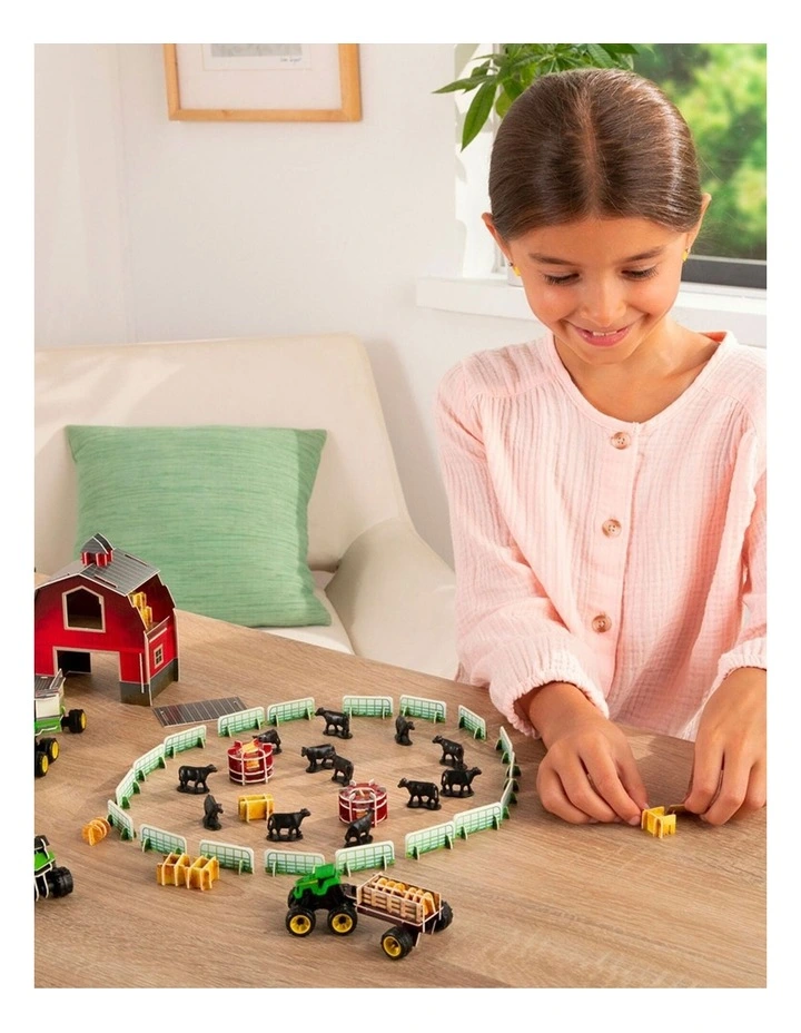 John Deere Monster Treads Eco-Snaps Buildable Barn Kids Vehicle Farm Play Set 6 image 5
