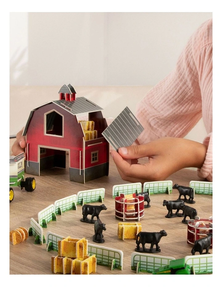 John Deere Monster Treads Eco-Snaps Buildable Barn Kids Vehicle Farm Play Set 6 image 6