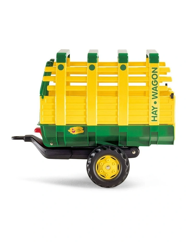 John Deere Rolly 83cm Hay Wagon Trailer/Loader Kids f/ Large Rolly Pedal Tractor image 2