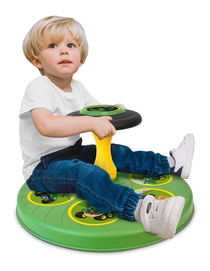 John Deere Twist-N-Twirl Spinning Activity Kids/Children Ride-On Play Toy 18m image 2