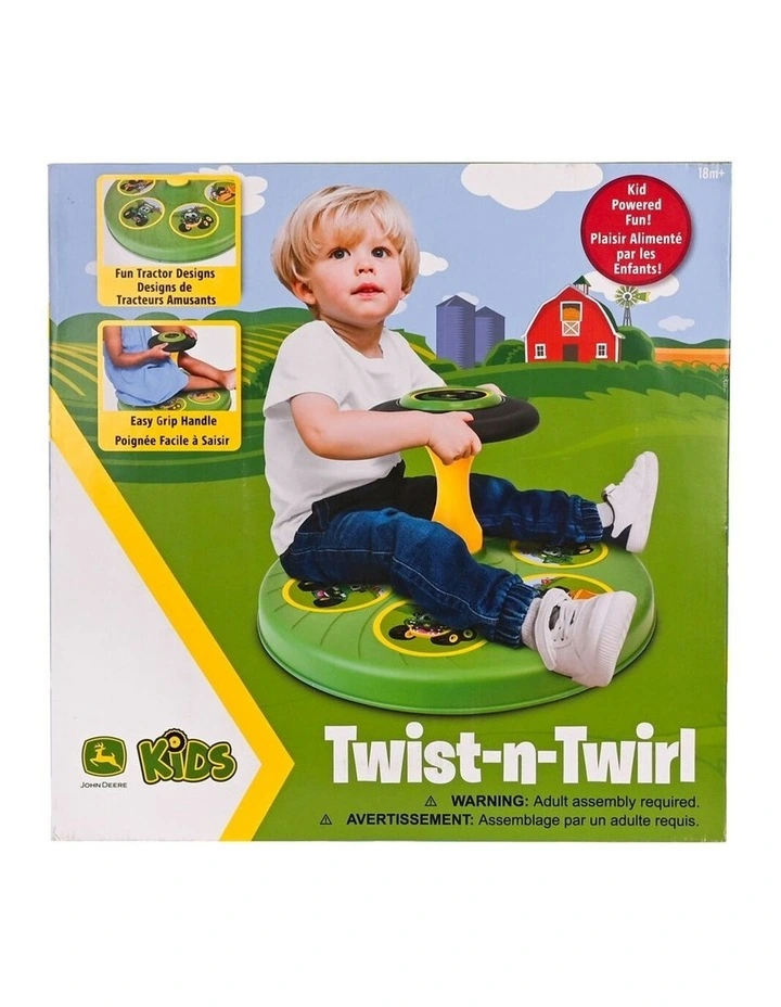 John Deere Twist-N-Twirl Spinning Activity Kids/Children Ride-On Play Toy 18m image 4