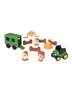 John Deere 15pc 12M  Build-A-Buddy Stackers Horse Kids Toy Play Set