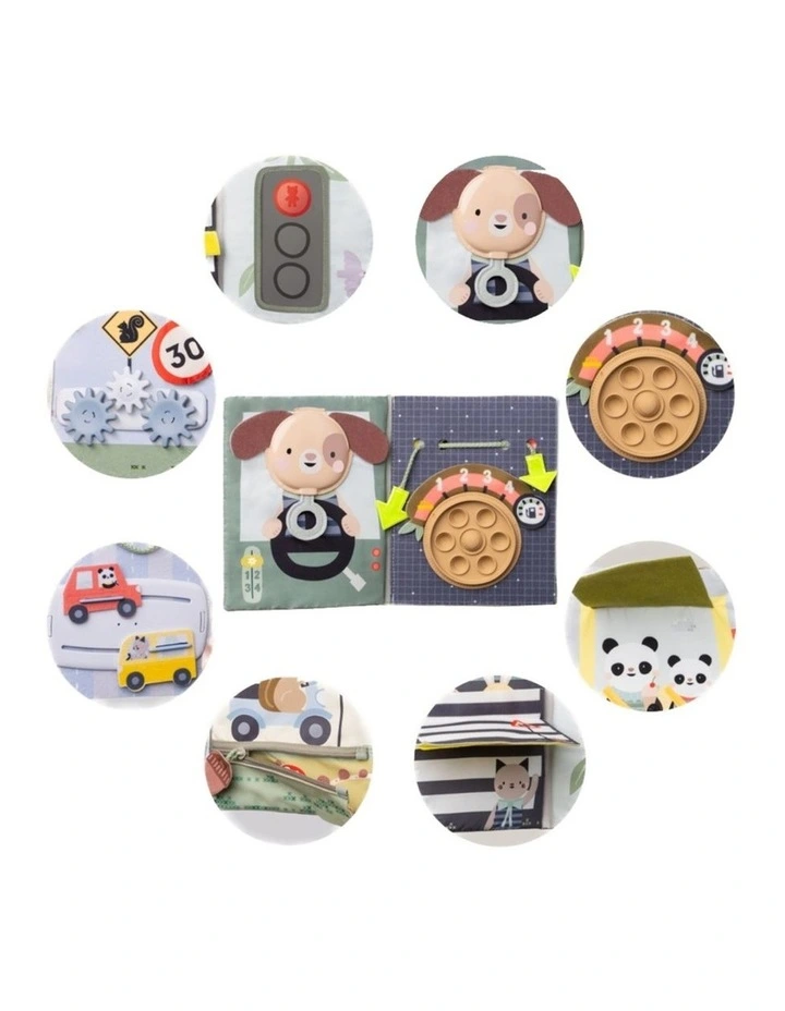 Ride Time Busy Book Car Seat Activity Toy Toddler Sensory 18M image 1