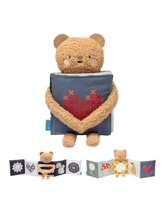 Snuggle Bear Book Double-Sided Sensory Plush Toy Assorted