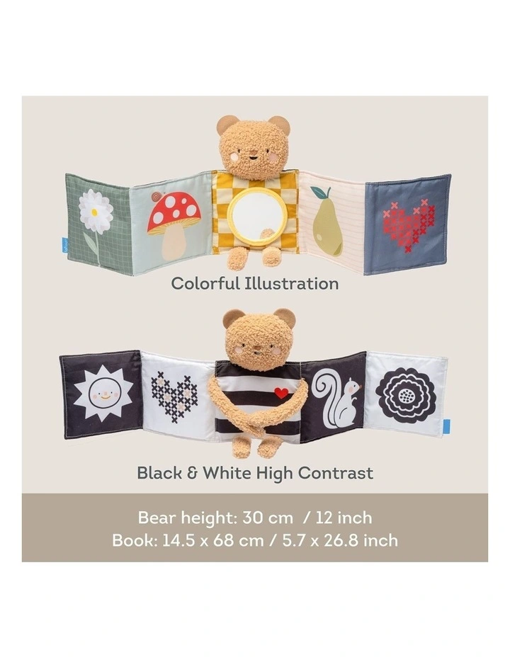 Snuggle Bear Book Double-Sided Sensory Plush Toy Assorted image 2