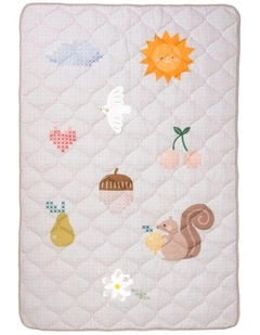 Fantasy Bloom Quilted Play Mat Extra Large 100x150cm