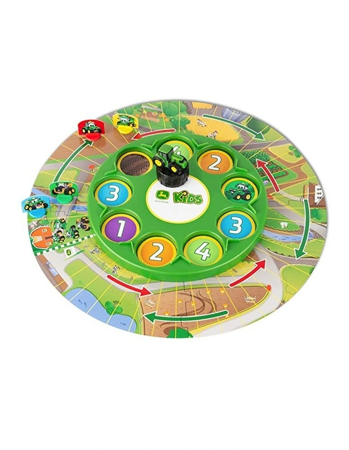 John Deere Kids/Childrens Go Johnny Go Tractor Family Tabletop Board Game 27cm image 3