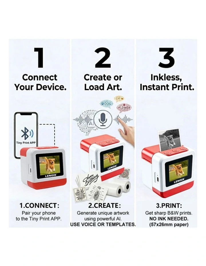 AI Printer with Voice Recognition and 99-Language Support image 6