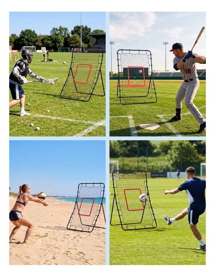 Everfit Baseball Rebounder Net Pitching Practice Target Screen 143cm image 5