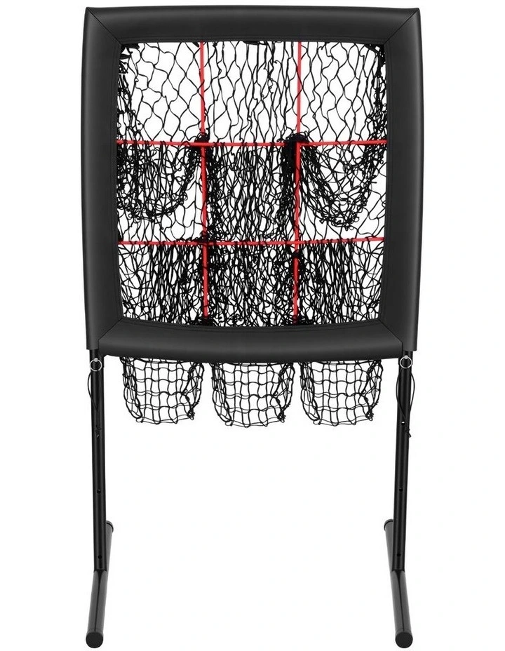 Everfit Baseball Pitching Net Training Target Softball Practice 9 Hole Black image 3