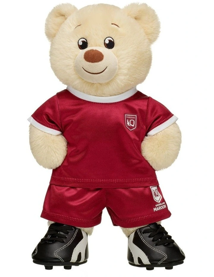 NRL Queensland Maroons Lil Pudding Teddy Bear Gift Set image 1