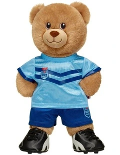 NRL NSW Blues Lil Brownie Teddy Bear Gift Set