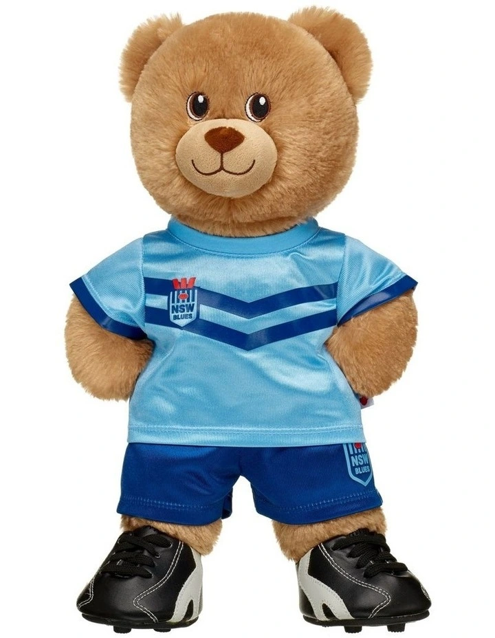 NRL NSW Blues Lil Brownie Teddy Bear Gift Set image 1