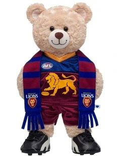 AFL Brisbane Lions Happy Hugs Teddy Bear Gift Set