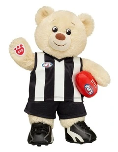 AFL Collingwood Magpies Lil Pudding Teddy Bear Gift Set