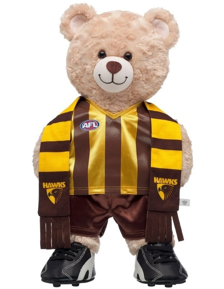 AFL Hawthorn Hawks Happy Hugs Teddy Bear Gift Set image 1