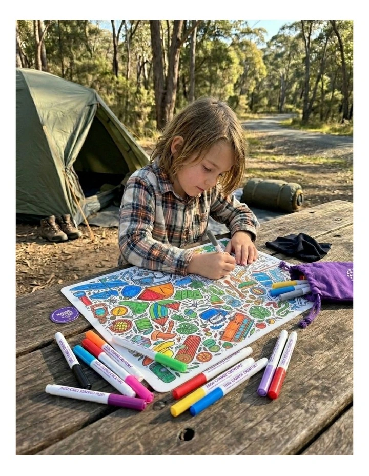 Reusable Silicone Colouring Set - Outback image 3