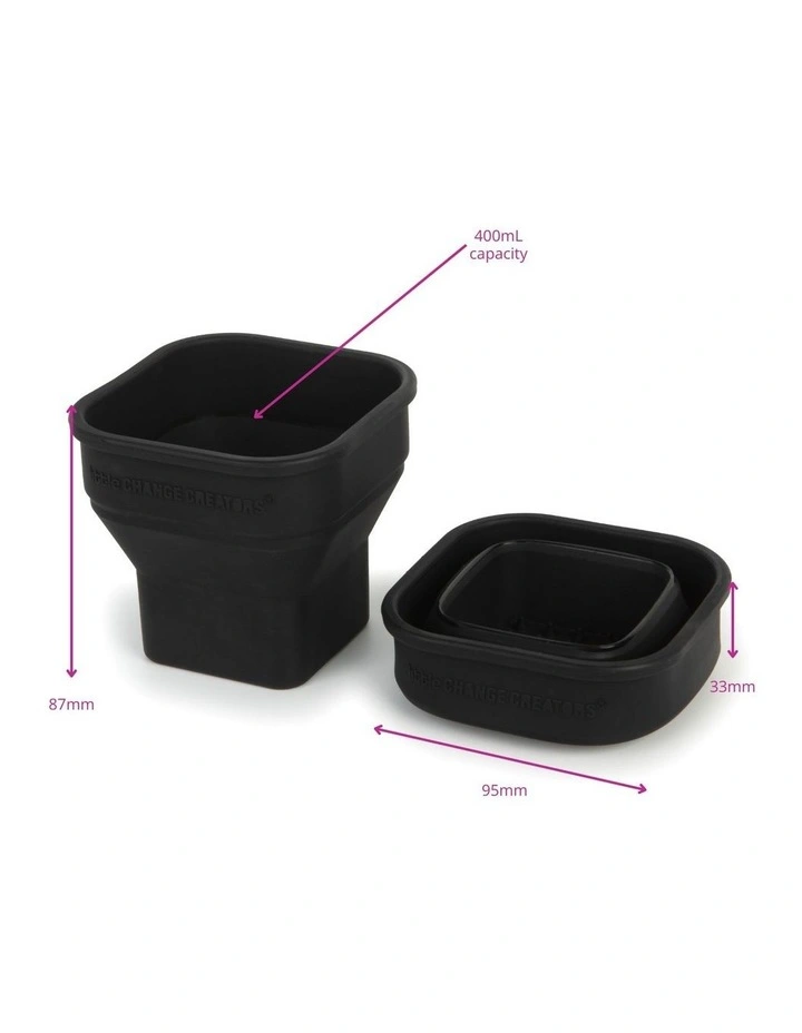 Reusable Silicone Paint & Craft Cup - Black image 2
