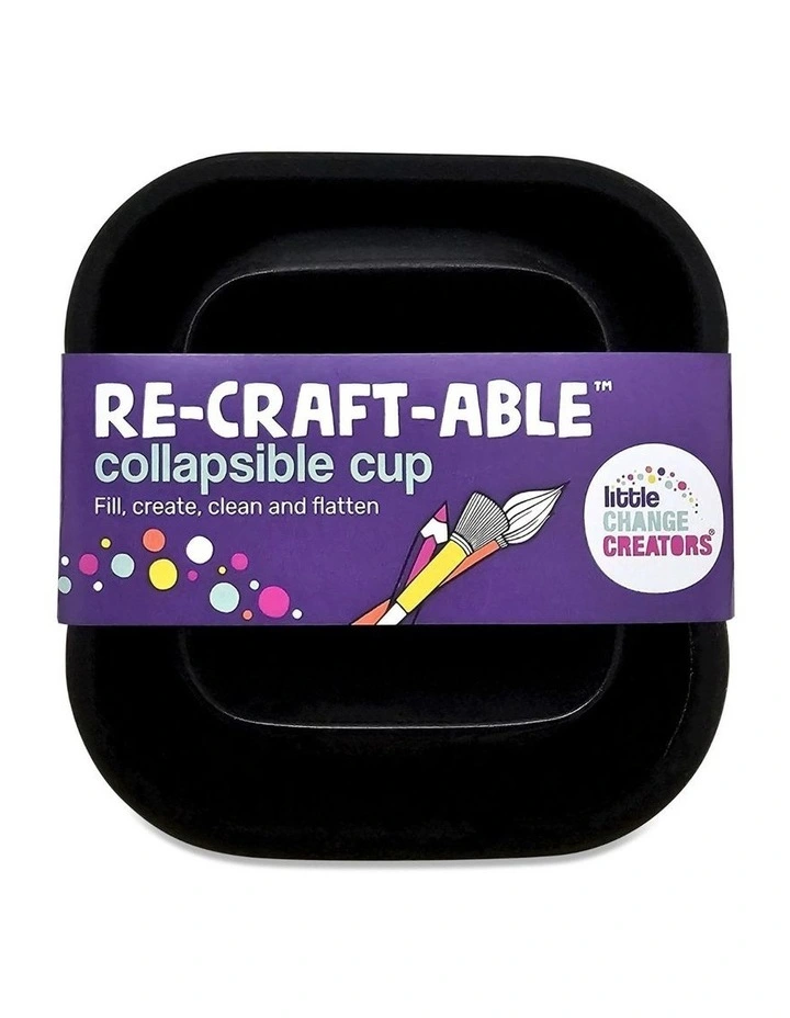 Reusable Silicone Paint & Craft Cup - Black image 4