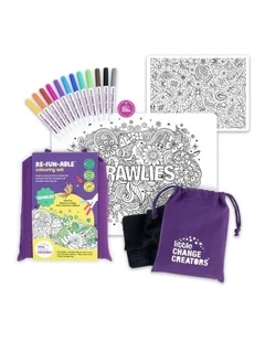Reusable Silicone Colouring Set - Crawlies