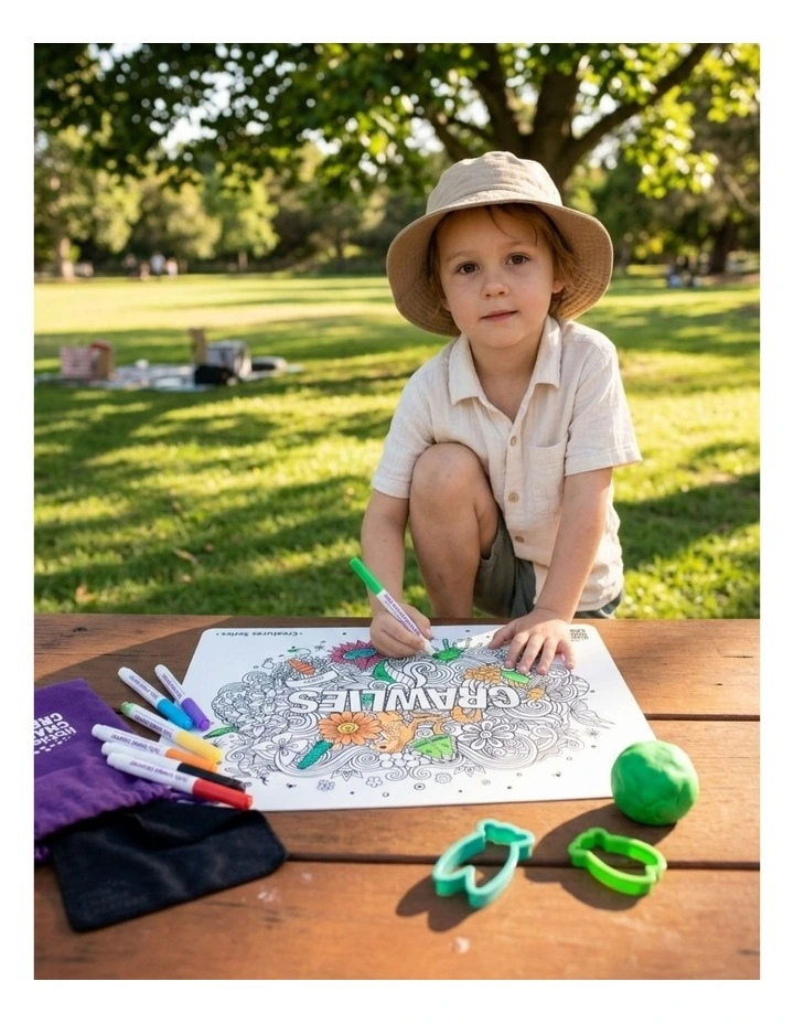 Reusable Silicone Colouring Set - Crawlies image 3
