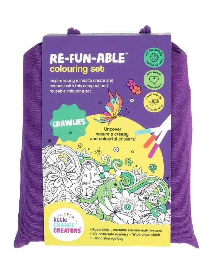 Reusable Silicone Colouring Set - Crawlies image 4