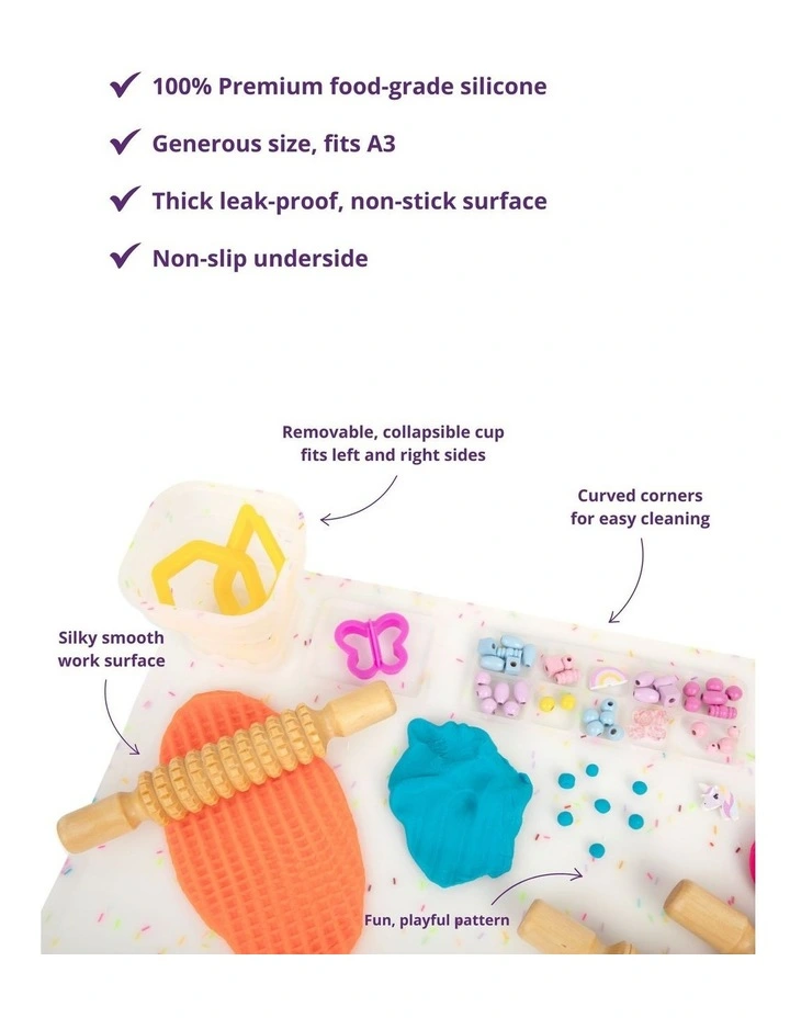 Reusable Silicone Craft Mat Set - Multi image 2