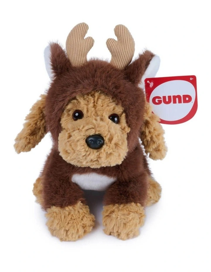 GUND - Forever Friends Moments Muttsy Reindeer Soft Toy - 1 year image 1