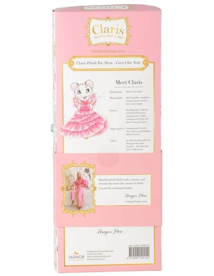 Claris - Coco Chic Noir Plush 30cm Soft Toy - Birth image 3