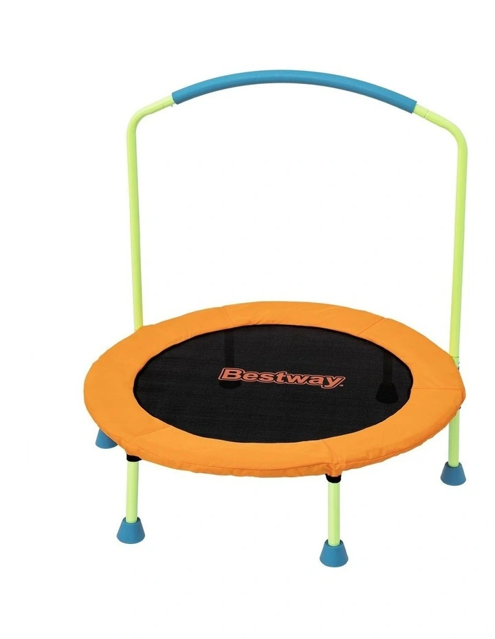 Bestway 36inch Kids Trampoline Foldable Rebounder Fitness for Ages 3 Orange image 1