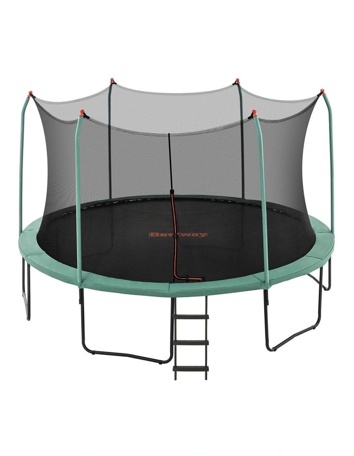 Bestway 14ft Trampoline Kids Rebounder Safety Net Enclosure Outdoor Fitness 4.27m for Ages 6  image 3