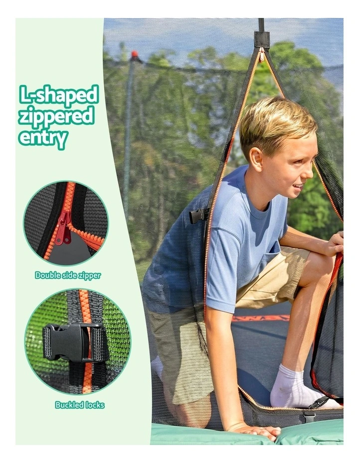 Bestway 14ft Trampoline Kids Rebounder Safety Net Enclosure Outdoor Fitness 4.27m for Ages 6  image 5