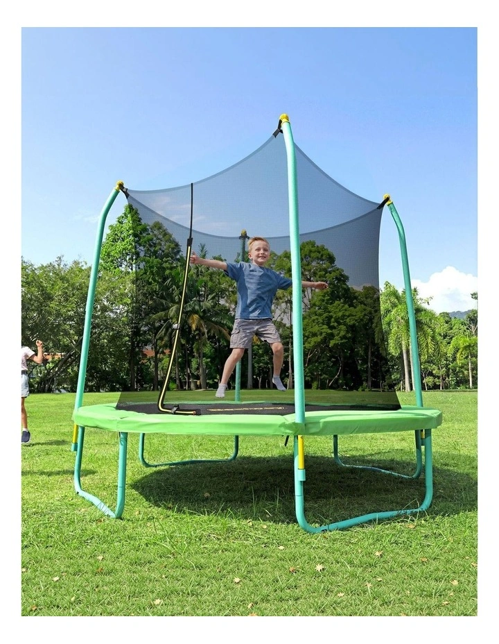 Bestway 8ft Trampoline Kids Rebounder Safety Net Enclosure Outdoor Fitness 2.44m for Ages 6 image 6