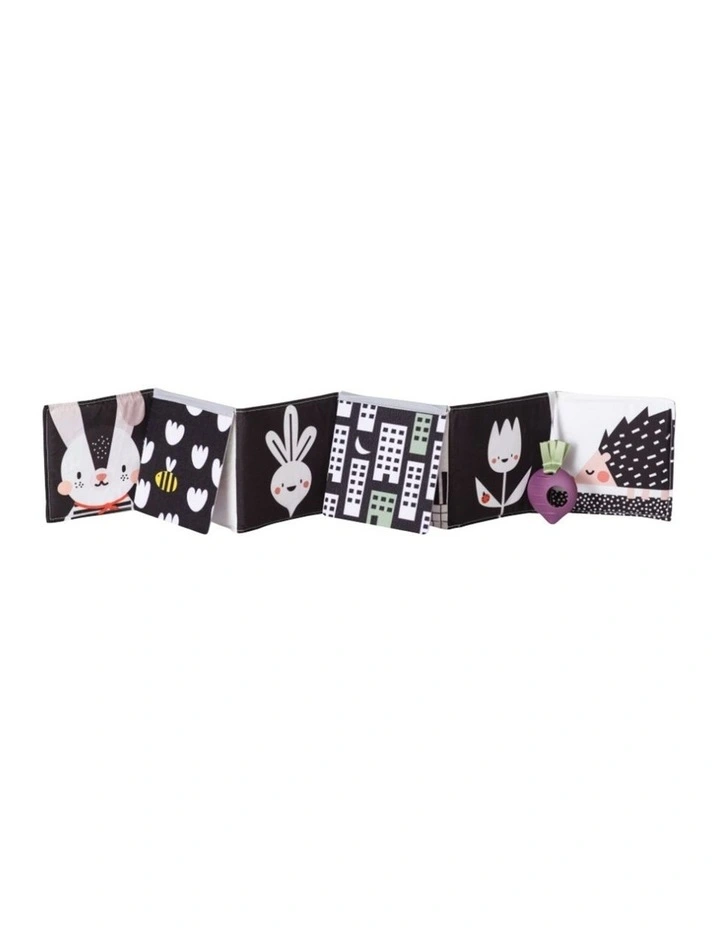 Taf Toys Urban Garden Kids Pram Book Double Sided Soft Crinkle 15cm x 85cm image 1