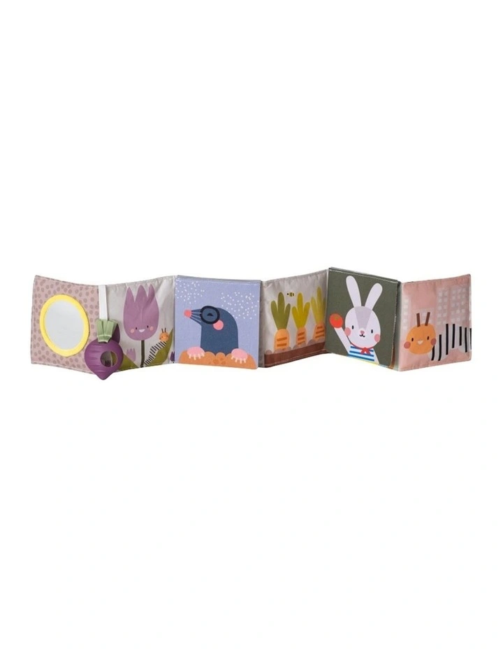 Taf Toys Urban Garden Kids Pram Book Double Sided Soft Crinkle 15cm x 85cm image 3