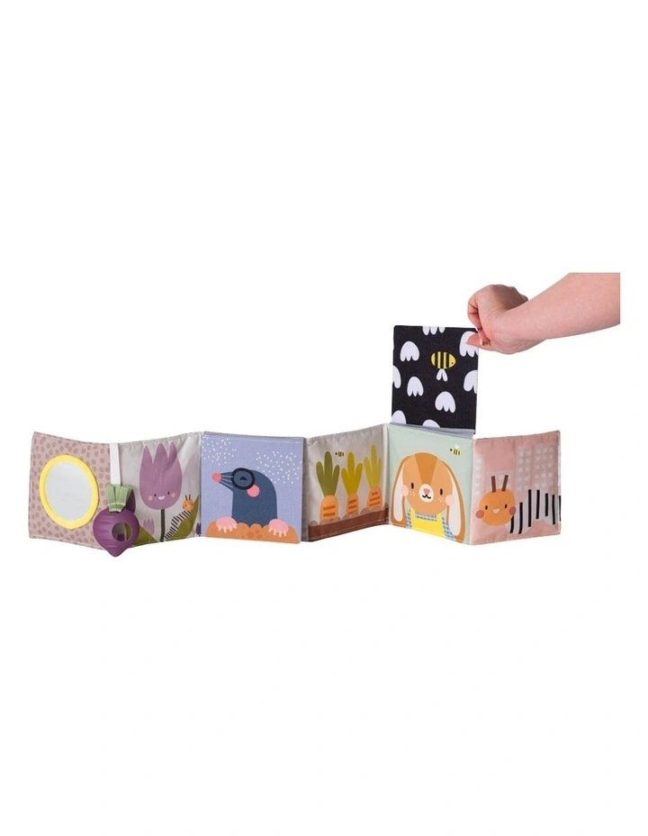 Taf Toys Urban Garden Kids Pram Book Double Sided Soft Crinkle 15cm x 85cm image 5