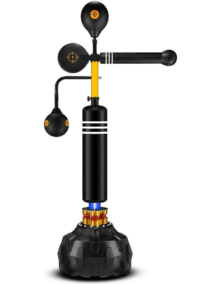 Powertrain 5-in-1 Freestanding Boxing Trainer Reflex Punching Bag with 360 Sparring Bar Speed Balls image 1