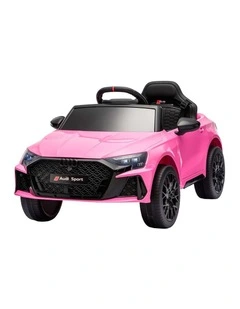 Ride On Car Licensed Audi RS3 Car for Kids 12V Remote Control Pink