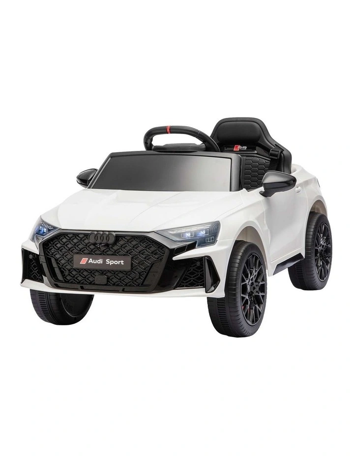 Ride On Car Licensed Audi RS3 Car for Kids 12V Remote Control White image 1