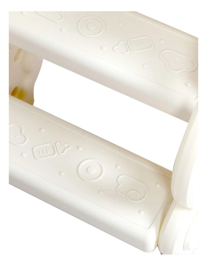 BoPeep Kids Slide Toddler Climber with Hoop Ring Toss for Indoor Outdoor White image 5