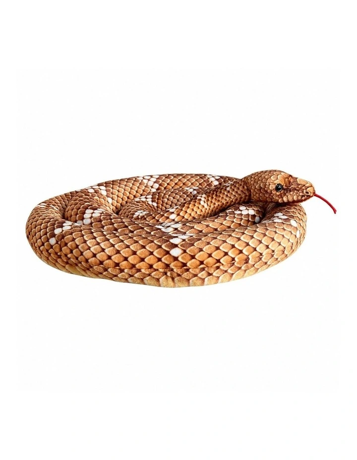 Brown Python Plush Toy 300cm Long Soft Stuffed Snake Decorative Animal Toy image 3