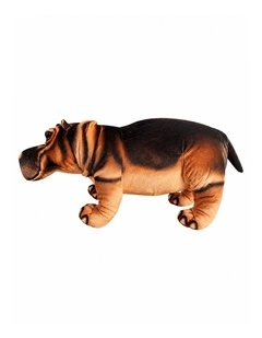 Standing Hippo Plush Toy 77cm Soft Stuffed Animal Decorative Toy