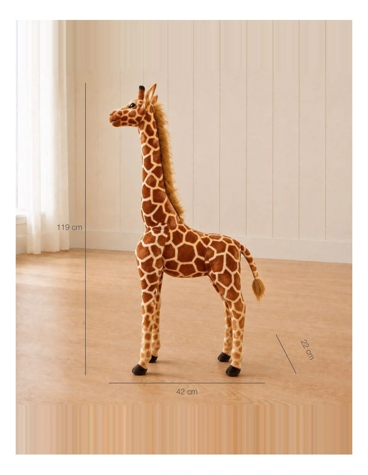 Standing Giraffe Plush Toy 119cm Soft Stuffed Animal Decorative Toy image 2