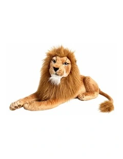 Lying Lion Plush Toy 60cm Soft Stuffed Animal Decorative Toy