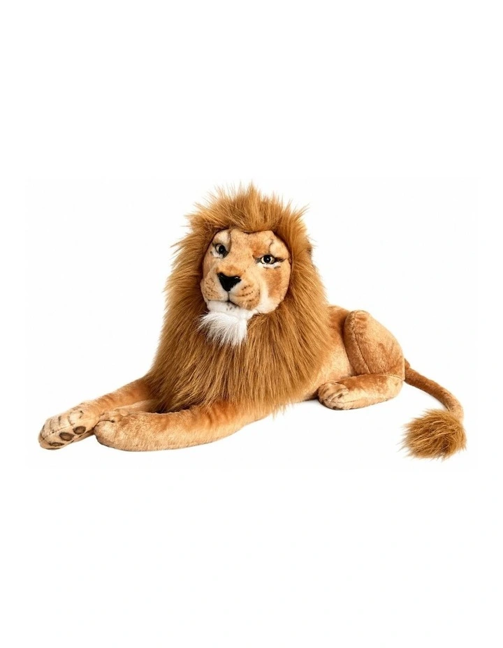 Lying Lion Plush Toy 60cm Soft Stuffed Animal Decorative Toy image 1
