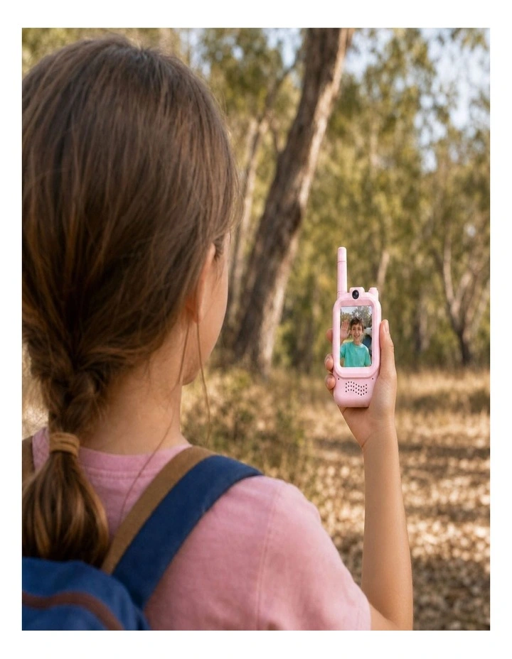 Kids Video Walkie-Talkie with Rechargeable Battery Pink image 7