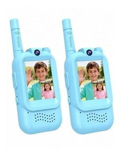 Kids Video Walkie-Talkie with Rechargeable Battery - Blue