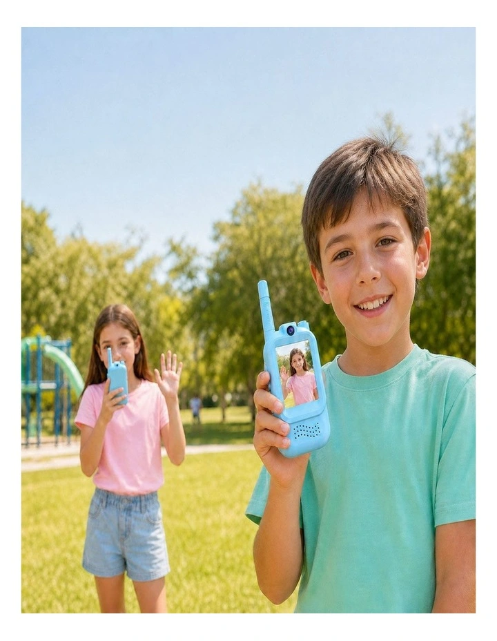 Kids Video Walkie-Talkie with Rechargeable Battery - Blue image 3