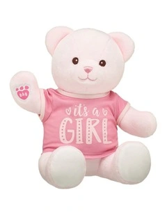 Baby Pink Teddy Bear It's a Girl Gift Set