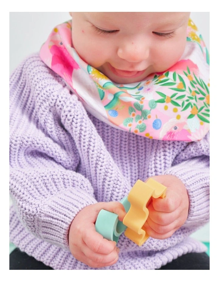 Annabel Trends Silicone Puzzle Play Toy Teether Land Animals Baby 12x4.5cm image 6